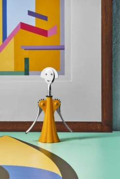 Alessi Kurkentrekker Anna G. - AM01 DY - Geel - Door Alessandro Mendini -Goedkope Keuken Wijs Winkel 0013 AM01 DY amb 2x3