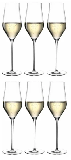 Leonardo Champagneglazen Brunelli - 340 Ml - 6 Stuks