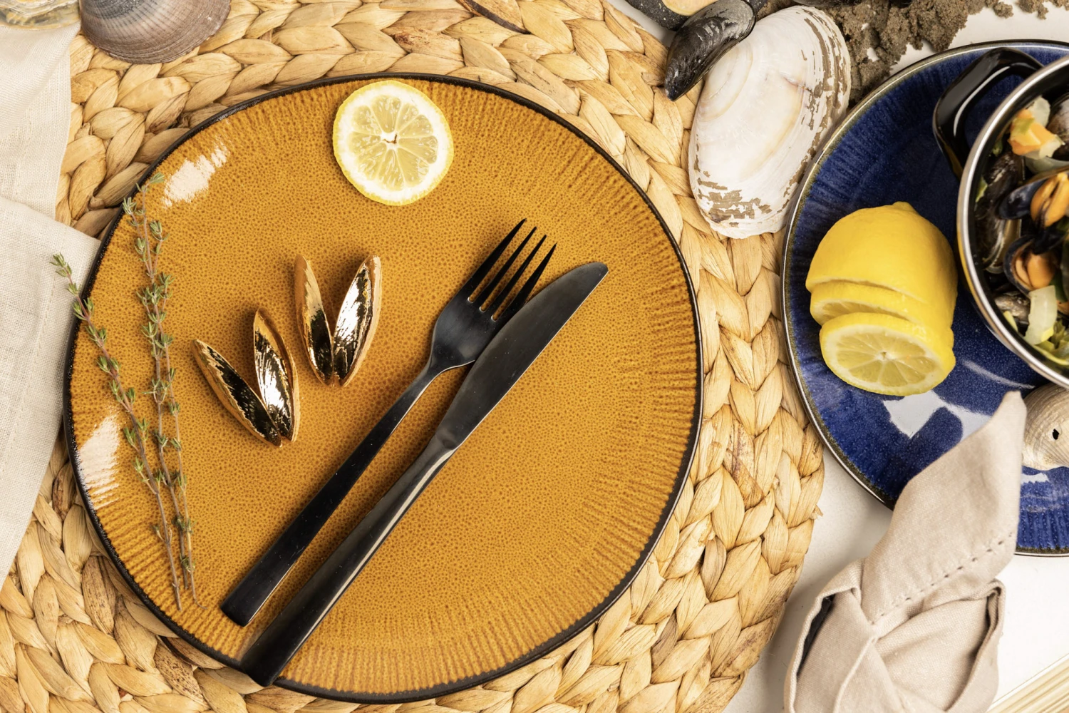 Anovi Mosselbestek - Verguld - 2-delig 5 Anovi Mosselbestek - Verguld - 2-delig - Afbeelding 5