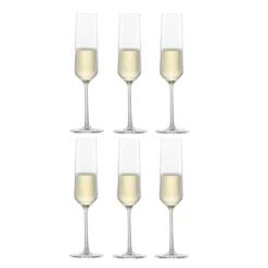 Zwiesel Glas Champagneglazen Pure - 215 Ml - 6 Stuks