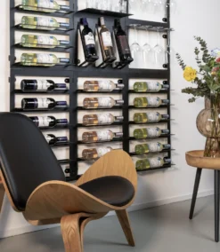 Blackwell Wijnrek - Voor 6 Flessen - Zwart -Goedkope Keuken Wijs Winkel 17 COOK2030 1