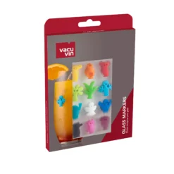 Vacu Vin Wijnglasherkenners - Gekleurd - 12 Stuks -Goedkope Keuken Wijs Winkel 1886060 Glass Markers Party People 12 pcs Pack