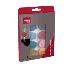 Vacu Vin Wijnglasherkenners - Gekleurd - 8 Stuks -Goedkope Keuken Wijs Winkel 1886461 Glass Markers Classic 8 pcs Pack