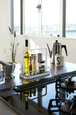 Yamazaki Kruidenrek Tower Wit -Goedkope Keuken Wijs Winkel 2254 TOWER SEASONING RACK WH 08 1000x