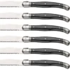 Sareva Steakmessenset Laguiole - Zwart - 6 Stuks