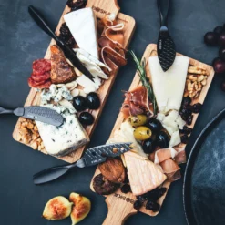 Boska Kaasmessenset Mini Monaco+ Zwart -Goedkope Keuken Wijs Winkel 307088 BOSKACheeseKnifeSetMiniMonaco Black 2 2400x