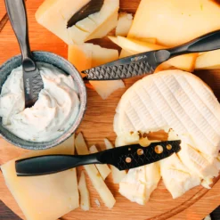 Boska Kaasmessenset Mini Monaco+ Zwart -Goedkope Keuken Wijs Winkel 307088 BOSKACheeseKnifeSetMiniMonaco Black 9 2400x