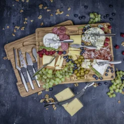 Boska Kaasset Ultimate Monaco+ (Eikenhouten Serveerplank & 10 RVS Kaasmessen) - 11 Delige Set -Goedkope Keuken Wijs Winkel 307105BOSKAUltimateCheeseSet 10 2400x