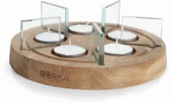Boska Fondueset Twinkle - 4 Personen - Wit/bruin -Goedkope Keuken Wijs Winkel 340031 LIFE Candle Light Fondue Twinkle. kopie