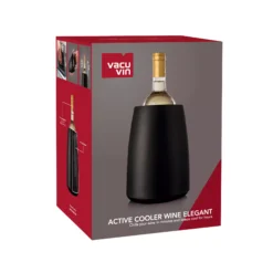 Vacu Vin Wijnkoeler Active Cooler Elegant - Box - Zwart -Goedkope Keuken Wijs Winkel 3649460 Active Cooler Wine Black Pack