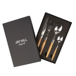 Jay Hill Bestekset Laguiole - Olijfhout - 4-delig -Goedkope Keuken Wijs Winkel 4 8720812849636 2