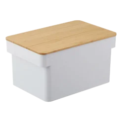 Yamazaki Broodtrommel Met Messenhouder Tower Wit