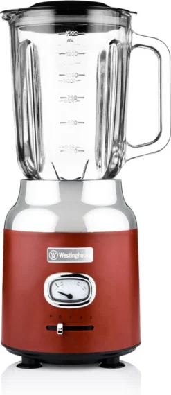 Westinghouse Retro Waterkoker + Broodrooster 2 Sleuven + Blender - Rood -Goedkope Keuken Wijs Winkel 520x1200