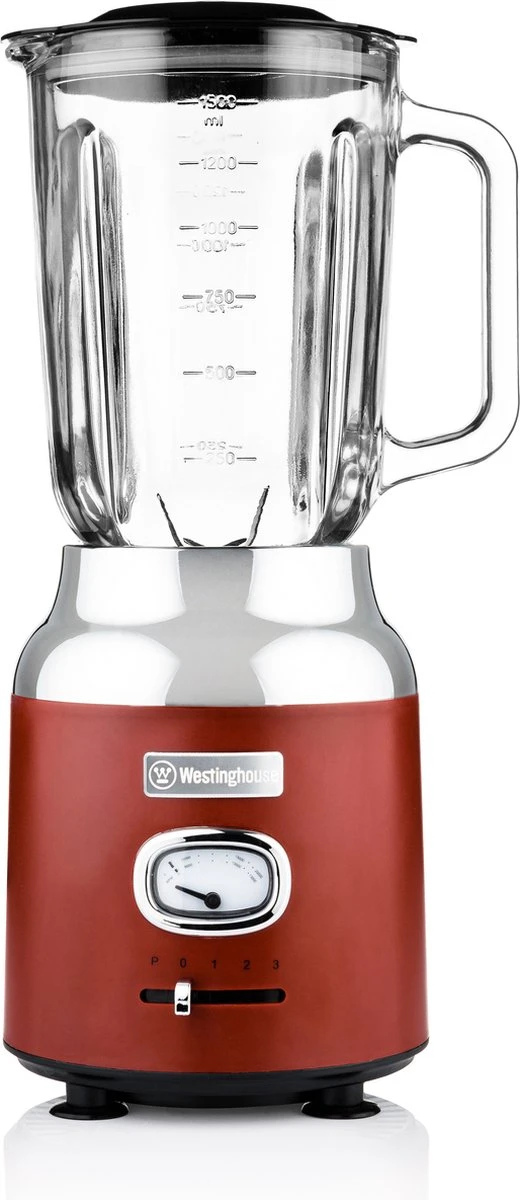Westinghouse Retro Waterkoker + Broodrooster 4 Sleuven + Blender - Rood 2 Westinghouse Retro Waterkoker + Broodrooster 4 Sleuven + Blender - Rood - Afbeelding 2