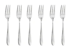 Sambonet Gebaksvorkjes Velvet Zilver 6 Stuks