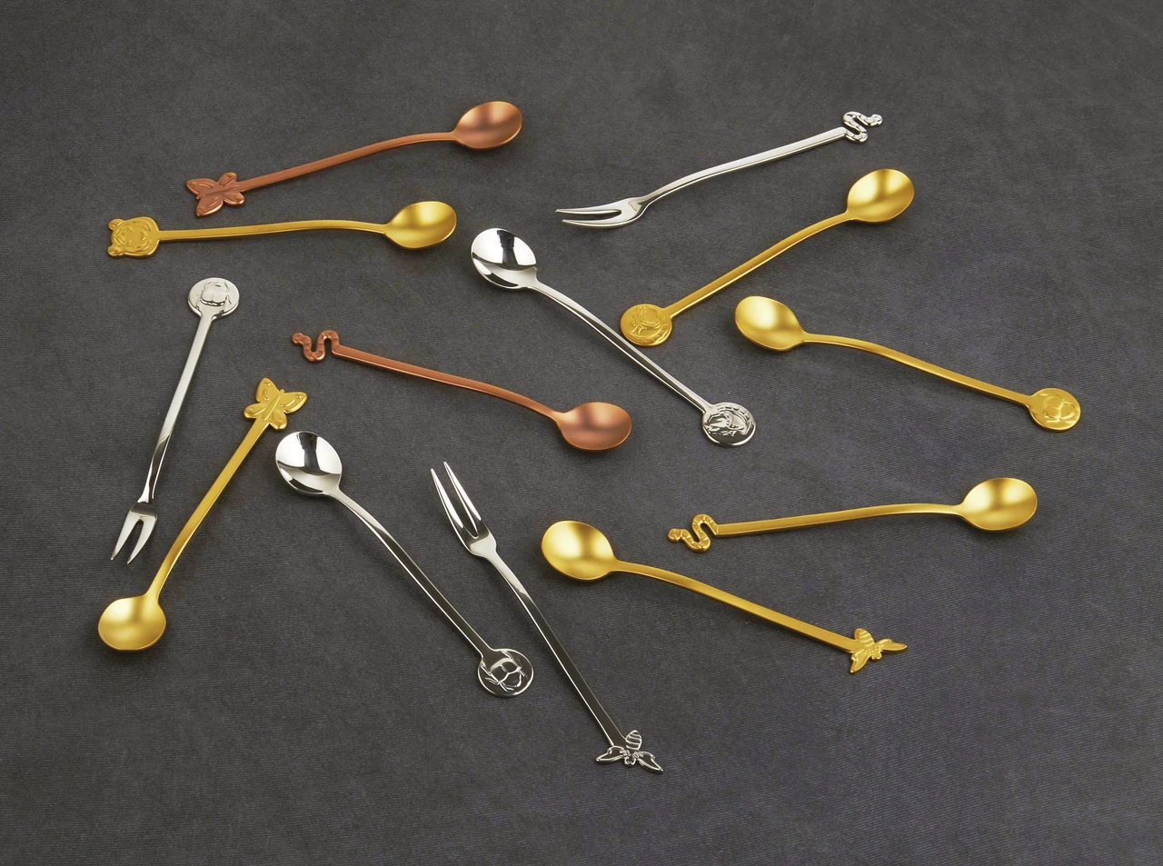 Sambonet Koffielepels Party Items Zilver 6 Stuks 2 Sambonet Koffielepels Party Items Zilver 6 Stuks - Afbeelding 2