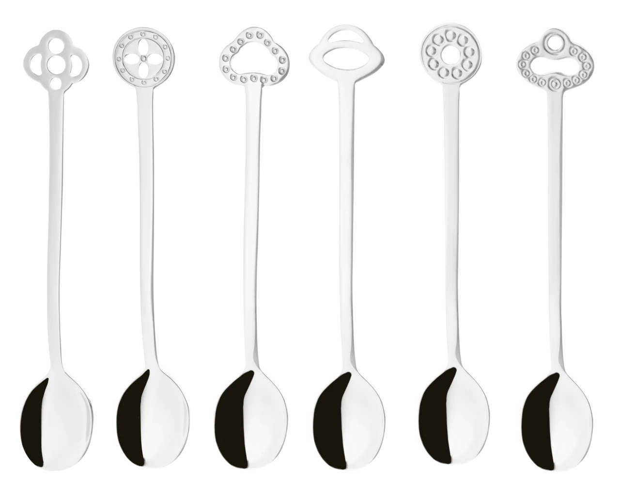 Sambonet Koffielepels Party Items Zilver 6 Stuks 1 Sambonet Koffielepels Party Items Zilver 6 Stuks