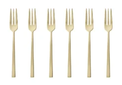 Sambonet Gebaksvorkjes Rock Champagne 6 Stuks