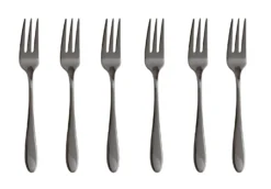 Sambonet Gebaksvorkjes Velvet Zwart 6 Stuks