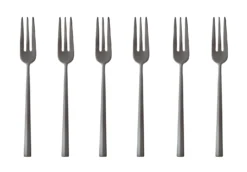 Sambonet Gebaksvorkjes Rock Zwart 6 Stuks