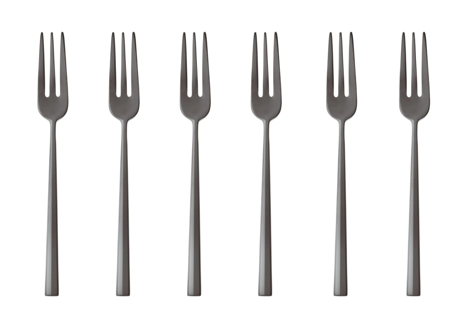 Sambonet Gebaksvorkjes Rock Zwart 6 Stuks 1 Sambonet Gebaksvorkjes Rock Zwart 6 Stuks