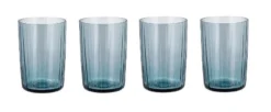Bitz Waterglas Kusintha - Blauw - 280 Ml - 4 Stuks