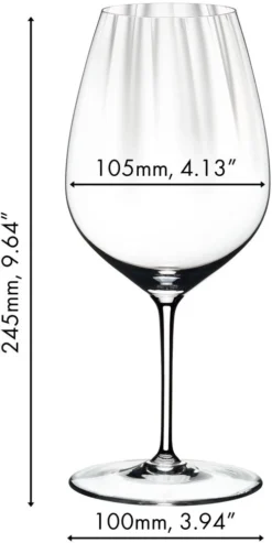 Riedel Rode Wijnglazen Performance - Cabernet / Merlot - 4 Stuks -Goedkope Keuken Wijs Winkel 688400098 dimensions sl7omGyZ 1
