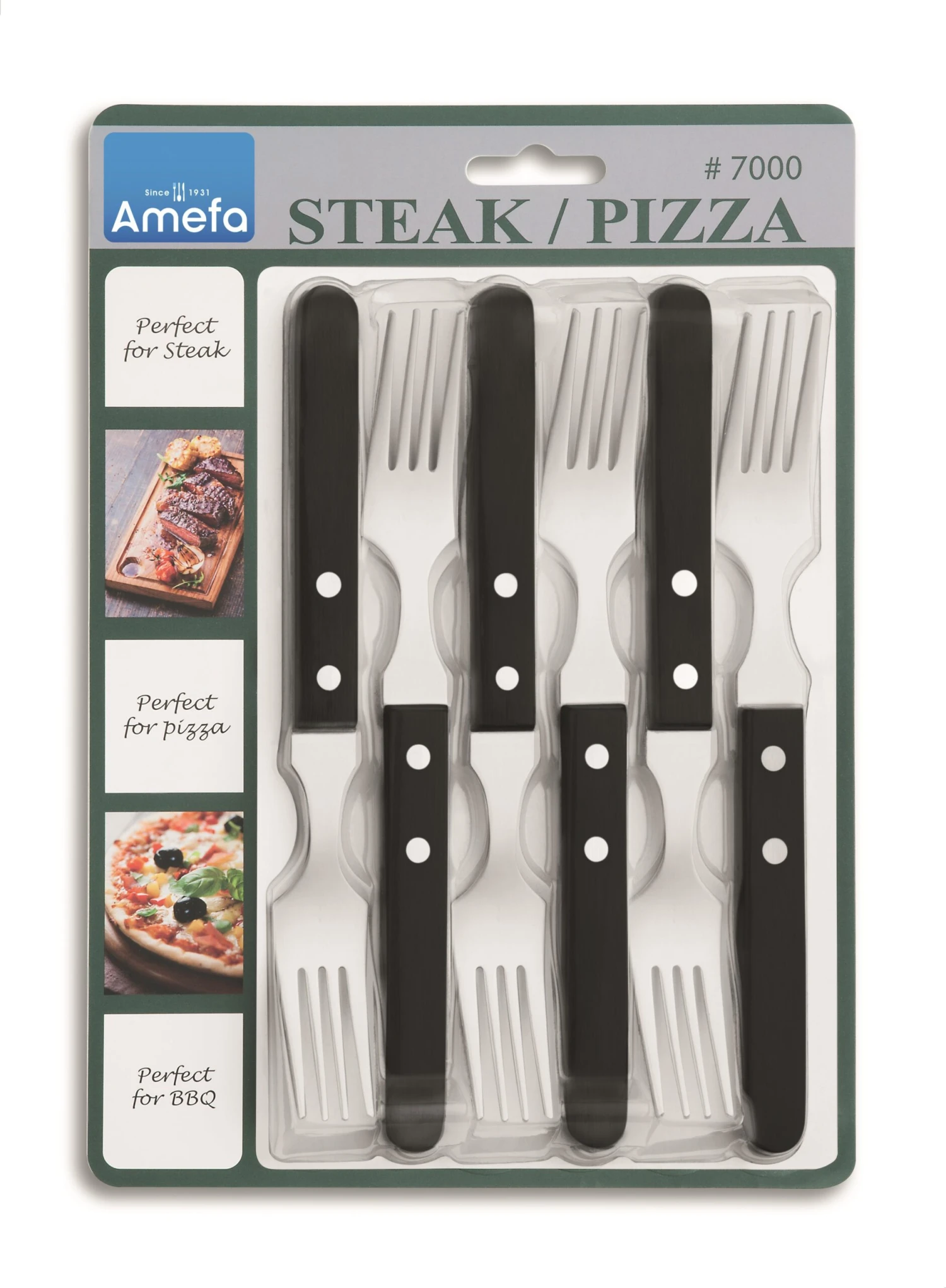 Amefa Steakvork Pizza - 6 Stuks - Afbeelding 4
