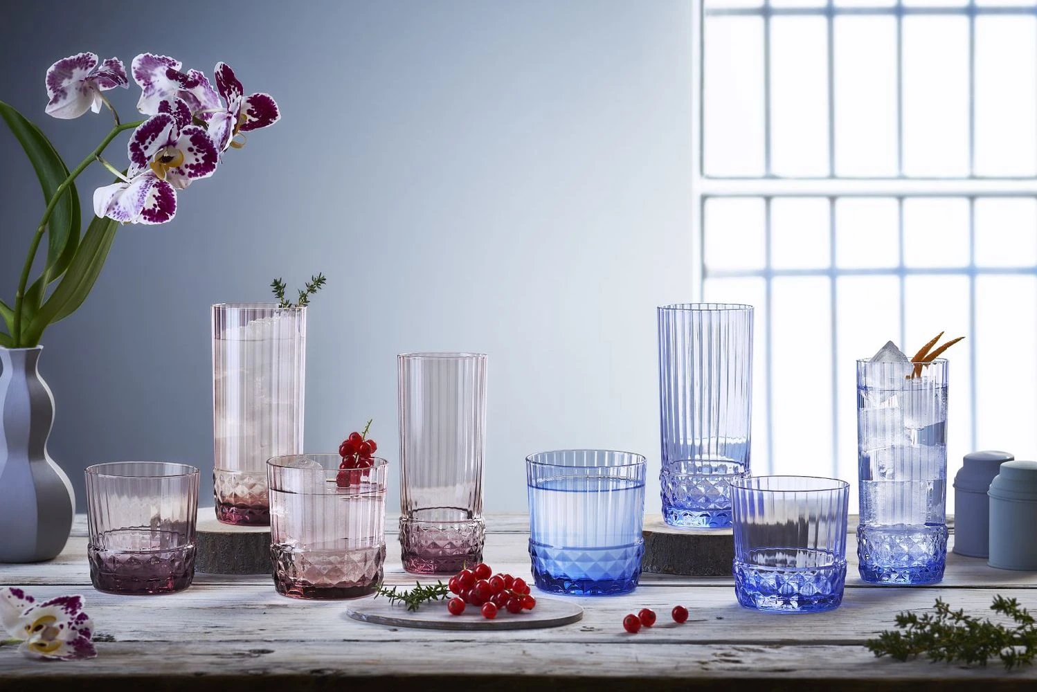 Bormioli Rocco Cocktailglazen / Whiskey Glazen / Waterglazen America 20's - Lilac Rose - 370 Ml - 6 Stuks 4 Bormioli Rocco Cocktailglazen / Whiskey Glazen / Waterglazen America 20's - Lilac Rose - 370 Ml - 6 Stuks - Afbeelding 4