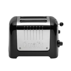 Dualit Broodrooster Lite - Extra Brede Sleuven - Gloss Black - D26225 -Goedkope Keuken Wijs Winkel 85735 lite 2 slot black front web