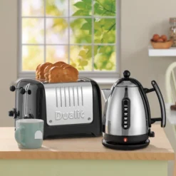 Dualit Broodrooster Lite - 4 Sleuven - Black - D46225 -Goedkope Keuken Wijs Winkel 85957 lite jug kettle4 toaster 4 slot black lifestyle web