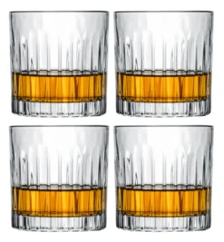 Cookinglife Whiskey Glazen / Cocktailglazen / Waterglazen Moville - 320 Ml - 4 Stuks