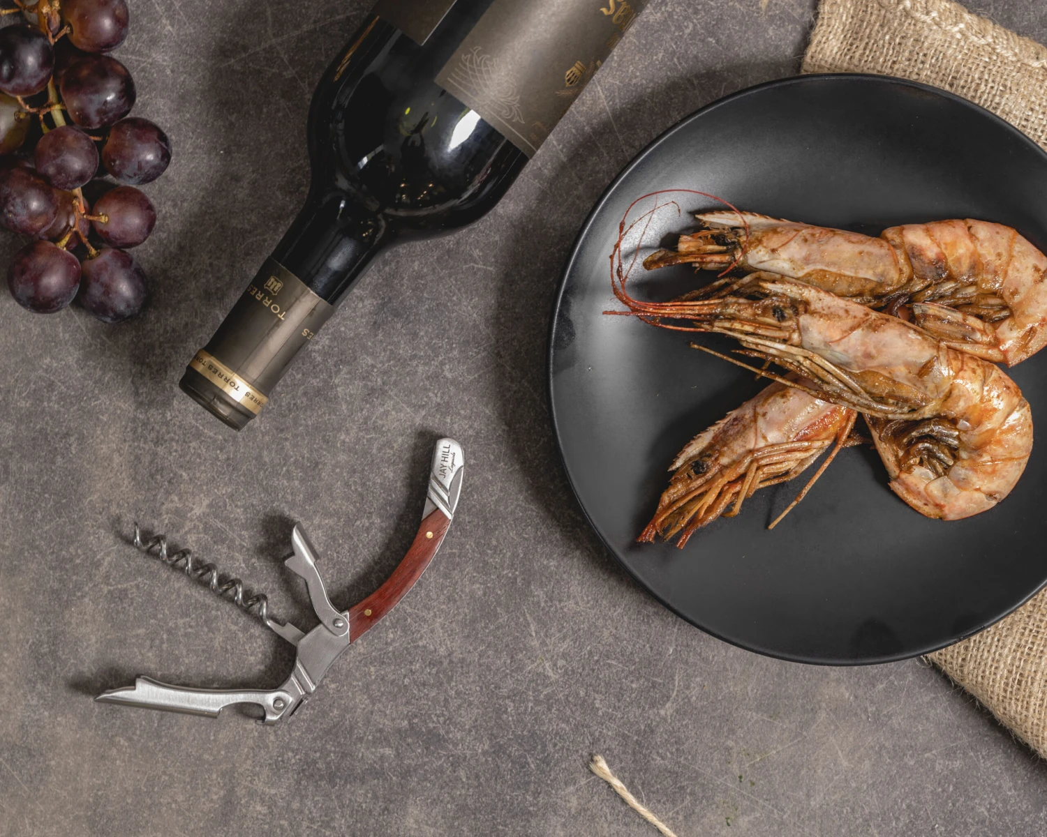 Jay Hill Kurkentrekker / Kelnersmes Laguiole - Rozenhout 2 Jay Hill Kurkentrekker / Kelnersmes Laguiole - Rozenhout - Afbeelding 2