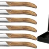 Jay Hill Steakmessen Laguiole - Olijfhout - 6 Stuks