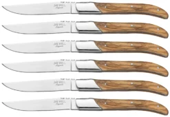 Jay Hill Steakmessen Laguiole - Olijfhout - 6 Stuks -Goedkope Keuken Wijs Winkel 8720364453442 4