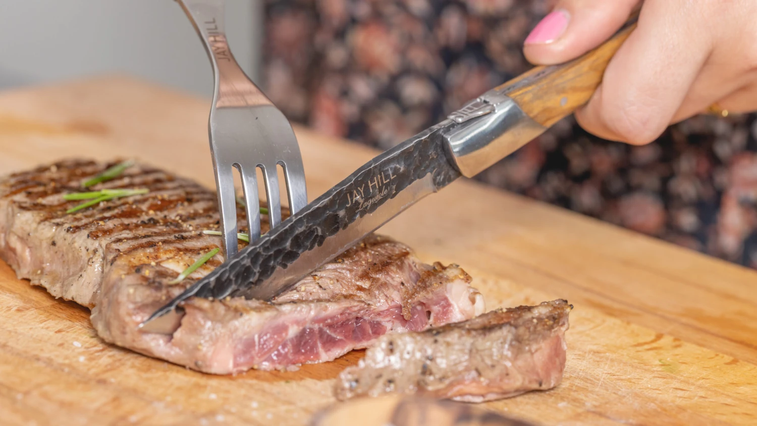 Jay Hill Steakmessen Laguiole - Raw Black - Olijfhout - 6 Stuks 2 Jay Hill Steakmessen Laguiole - Raw Black - Olijfhout - 6 Stuks - Afbeelding 2