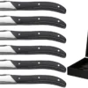 Jay Hill Steakmessen Laguiole - Zwart - 6 Stuks