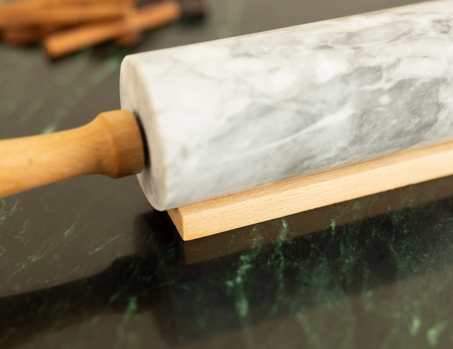 Jay Hill Deegroller Marmer - Wit Grijs - 25 Cm 2 Jay Hill Deegroller Marmer - Wit Grijs - 25 Cm - Afbeelding 2