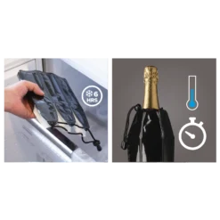 Vacu Vin Champagnekoeler Active Cooler - Sleeve - Zwart -Goedkope Keuken Wijs Winkel ActiveCoolerChampagne Instructions 3 1