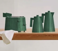 Alessi Broodrooster Plissé - 6 Standen - Groen - Michele De Lucchi - MDL08 GR -Goedkope Keuken Wijs Winkel Alessi Plisse Groen 2