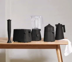 Alessi Broodrooster Plissé - 6 Standen - Zwart - Michele De Lucchi - MDL08 B -Goedkope Keuken Wijs Winkel Alessi Plisse MDL06 07 08 09 10 B A4 3500pxl