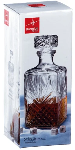 Bormioli Rocco Whiskey Karaf Selecta - 1 Liter -Goedkope Keuken Wijs Winkel Bormioli Selecta Karaf 1liter