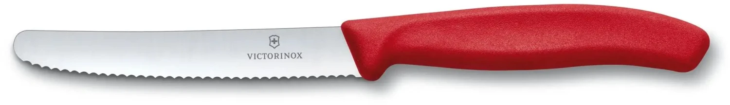 Victorinox Tomaten- / Worstmes Swiss Classic - Rood - 11 Cm 1 Victorinox Tomaten- / Worstmes Swiss Classic - Rood - 11 Cm