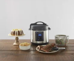 Crockpot Express Slowcooker + Snelkookpan - Uitneembare Binnenpan - 5.6 Liter - CR089 Met Stoommand & Tang) 12 Crockpot Express Slowcooker + Snelkookpan - Uitneembare Binnenpan - 5.6 Liter - CR089 Met Stoommand & Tang) -Goedkope Keuken Wijs Winkel Crockpot Express Slowcooker Snelkookpan CR089 5.6 Liter 3