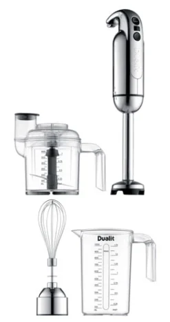 Dualit Staafmixer Set - 3-delig - Zilver - D88930 -Goedkope Keuken Wijs Winkel D88930 002 Staafmixer lang 264x500 1