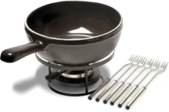 Emile Henry Fondue Set - Fusain