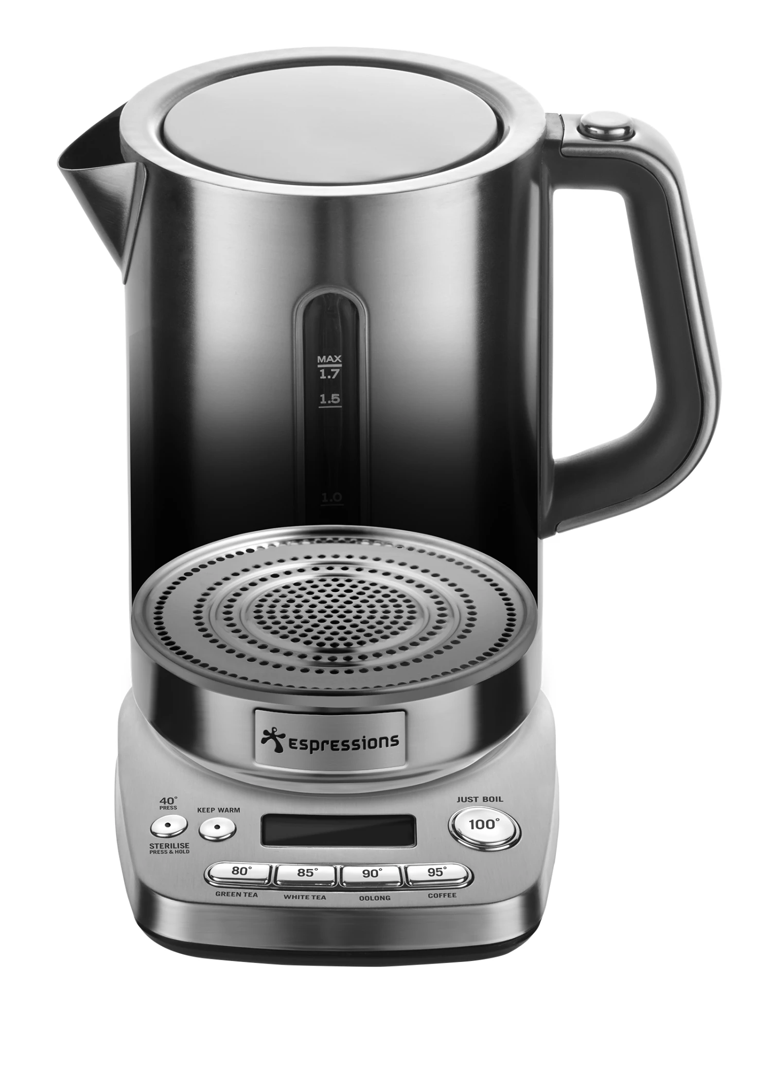 Espression Waterkoker Silent Smart Kettle - 1.7 Liter - EP9650 2 Espression Waterkoker Silent Smart Kettle - 1.7 Liter - EP9650 - Afbeelding 2