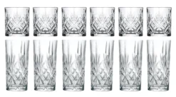 Cookinglife Glazenset (cocktailglazen & Longdrinkglazen) Moy - 12 Delige Set