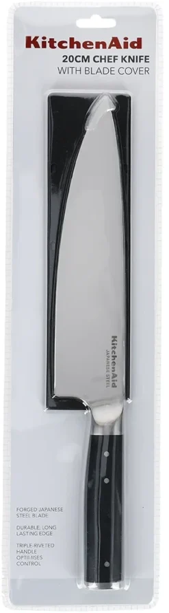 KitchenAid Koksmes Gourmet 20 Cm + Gratis Mesbeschermer -Goedkope Keuken Wijs Winkel KitchenAid Koksmes Gourmet 20 cm gratis mesbeschermer 5