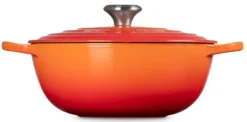 Le Creuset Braadpan Signature - Marmite - Oranjerood - ø 26 Cm / 4.1 Liter -Goedkope Keuken Wijs Winkel LC 20231107 HL PS FS 21114260900430 003